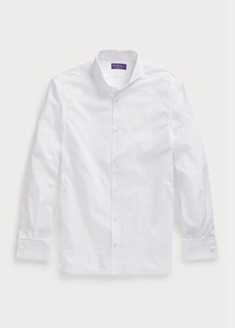 Bílé pánské popelínové košile Ralph Lauren Keaton
