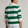 Bílé pánské Slim Fit Rugby Polo košile Ralph Lauren Custom Slim Fit Bear
