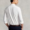 Bílé pánské síťované košile Ralph Lauren z lehké peří Bílé pánské síťované košile Ralph Lauren z lehké peří