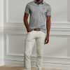 Bílé pánské strečové džíny Ralph Lauren Slim Fit