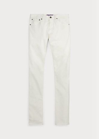 Bílé pánské strečové džíny Ralph Lauren Slim Fit