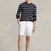 Bílé pánské strečové keprové šortky Ralph Lauren Tailored Fit