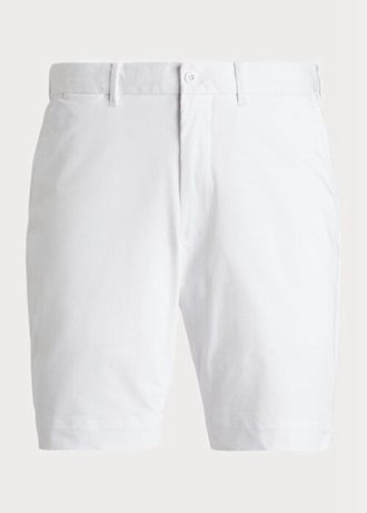 Bílé pánské strečové keprové šortky Ralph Lauren Tailored Fit