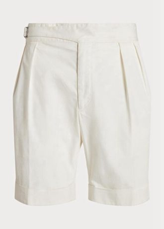 Bílé pánské strečové šortky Ralph Lauren Tailored Chino