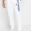 Bílé pánské tepláky Ralph Lauren Logo Bílé pánské tepláky Ralph Lauren Logo