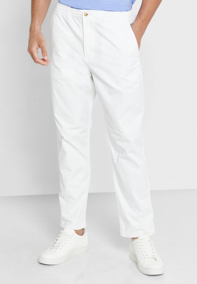 Bílé pánské tepláky Ralph Lauren Prepster