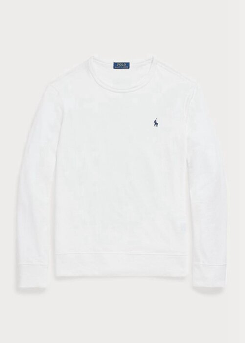 Bílá pánská Terry mikina Ralph Lauren Spa Bílá pánská Terry mikina Ralph Lauren Spa