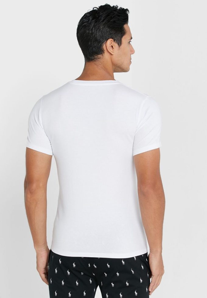 Bílá pánská trička Ralph Lauren 2 Pack Essential Crew Neck