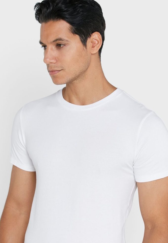 Bílá pánská trička Ralph Lauren 2 Pack Essential Crew Neck
