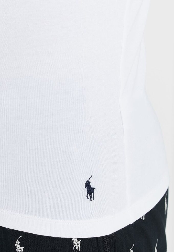 Bílá pánská trička Ralph Lauren 2 Pack Essential Crew Neck