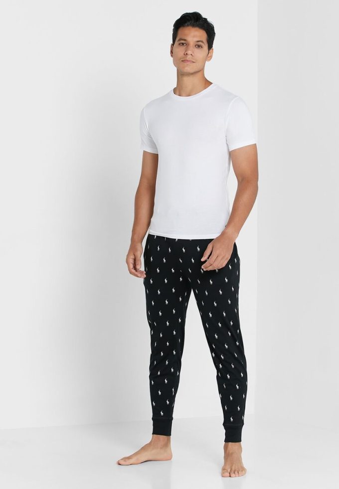 Bílá pánská trička Ralph Lauren 2 Pack Essential Crew Neck
