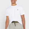 Bílá pánská trička Ralph Lauren Essential Crew Neck Bílá pánská trička Ralph Lauren Essential Crew Neck