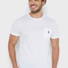 Bílá pánská trička Ralph Lauren Essential Crew Neck