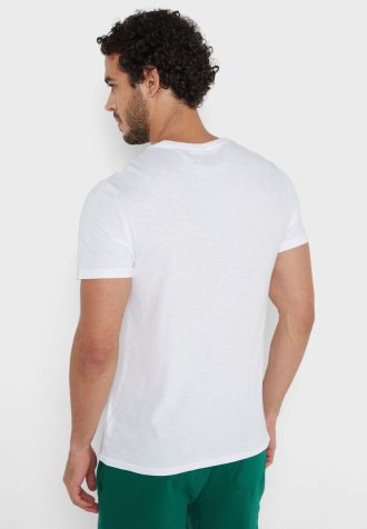 Bílá pánská trička Ralph Lauren Essential Crew Neck