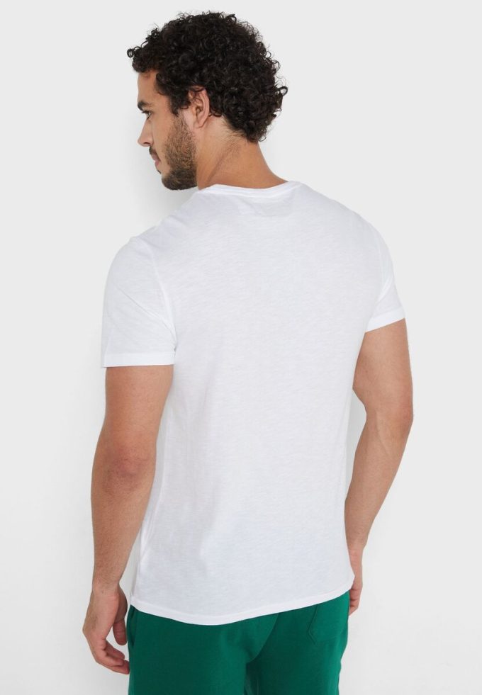 Bílá pánská trička Ralph Lauren Essential Crew Neck
