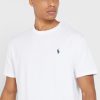 Bílá pánská trička Ralph Lauren Essential Crew Neck Bílá pánská trička Ralph Lauren Essential Crew Neck