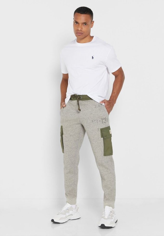 Bílá pánská trička Ralph Lauren Essential Crew Neck Bílá pánská trička Ralph Lauren Essential Crew Neck