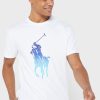 Bílá pánská trička Ralph Lauren Graphic Crew Neck