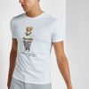 Bílá pánská trička Ralph Lauren Graphic Crew Neck