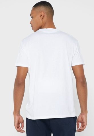 Bílá pánská trička Ralph Lauren Graphic Crew Neck