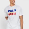 Bílá pánská trička Ralph Lauren Logo Crew Neck
