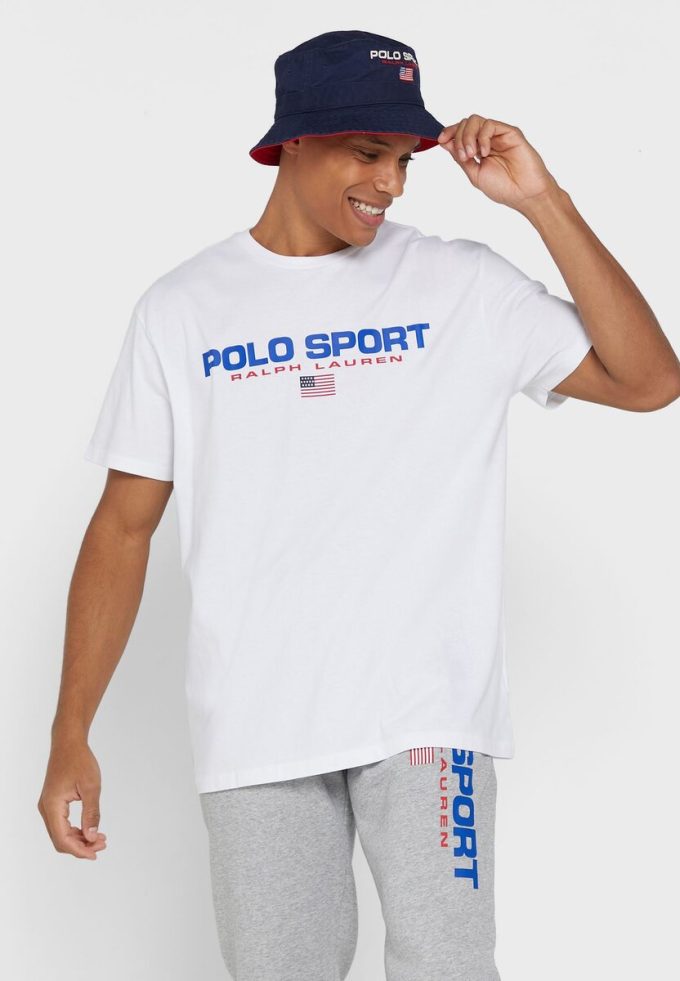 Bílá pánská trička Ralph Lauren Logo Crew Neck