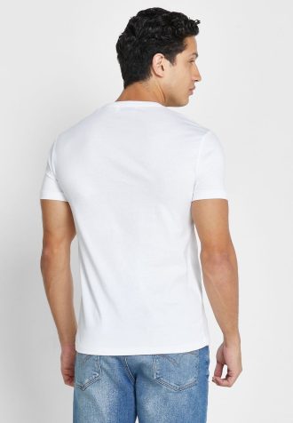 Bílá pánská trička Ralph Lauren Logo Crew Neck