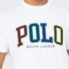 Bílá pánská trička Ralph Lauren Logo Crew Neck Bílá pánská trička Ralph Lauren Logo Crew Neck