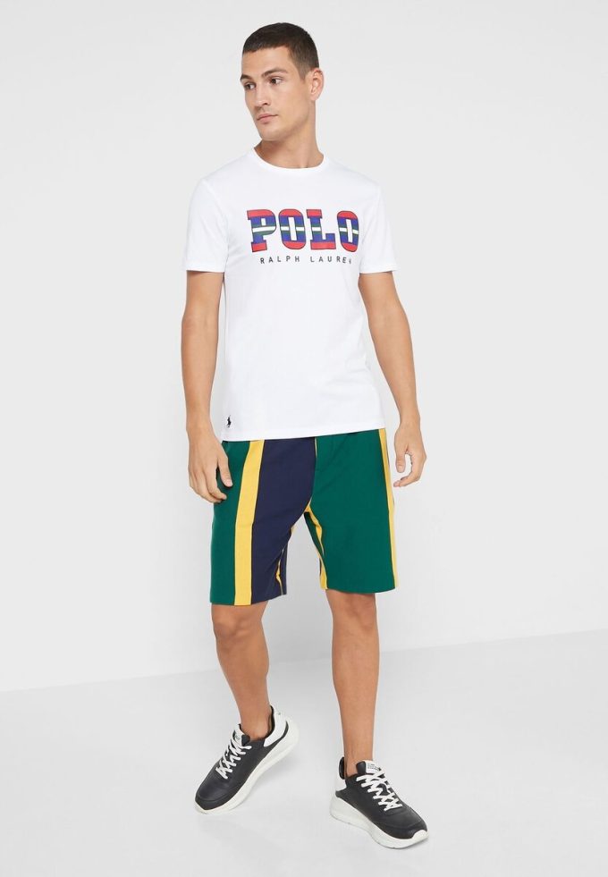 Bílá pánská trička Ralph Lauren Logo Crew Neck