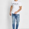 Bílá pánská trička Ralph Lauren Logo Crew Neck