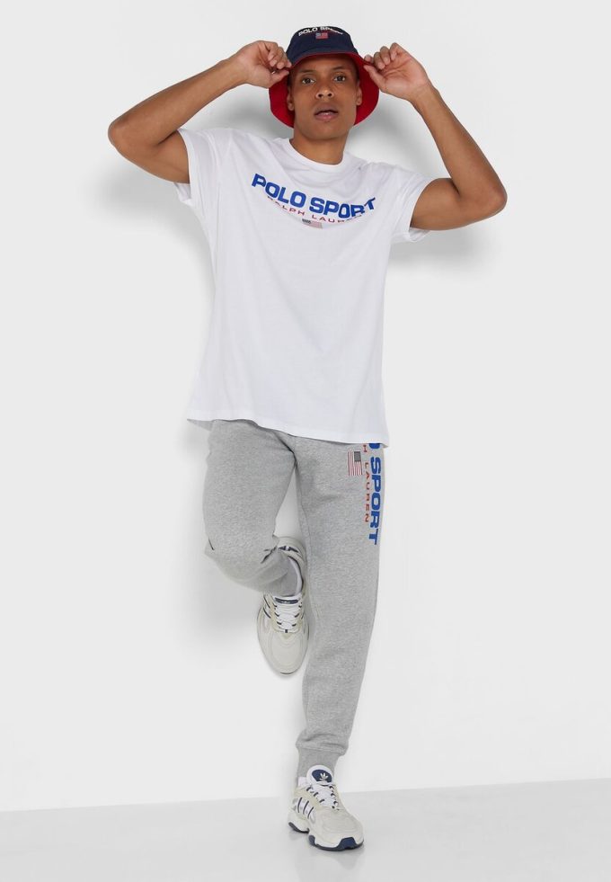 Bílá pánská trička Ralph Lauren Logo Crew Neck