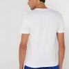 Bílá pánská trička Ralph Lauren s potiskem s výstřihem