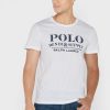 Bílá pánská trička Ralph Lauren Slogan Crew Neck Bílá pánská trička Ralph Lauren Slogan Crew Neck