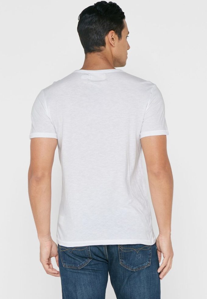 Bílá pánská trička Ralph Lauren Slogan Crew Neck Bílá pánská trička Ralph Lauren Slogan Crew Neck