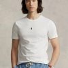 Bílá pánská trička Slim Fit Crewneck Ralph Lauren Custom Bílá pánská trička Slim Fit Crewneck Ralph Lauren Custom