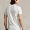 Bílá pánská trička Slim Fit Crewneck Ralph Lauren Custom Bílá pánská trička Slim Fit Crewneck Ralph Lauren Custom