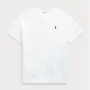 Bílá pánská trička trička Ralph Lauren Classic Fit těžké váhy Bílá pánská trička trička Ralph Lauren Classic Fit těžké váhy