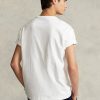 Bílá pánská trička trička Ralph Lauren Classic Fit těžké váhy Bílá pánská trička trička Ralph Lauren Classic Fit těžké váhy