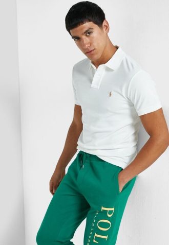 Bílé pánské základní polokošile Ralph Lauren