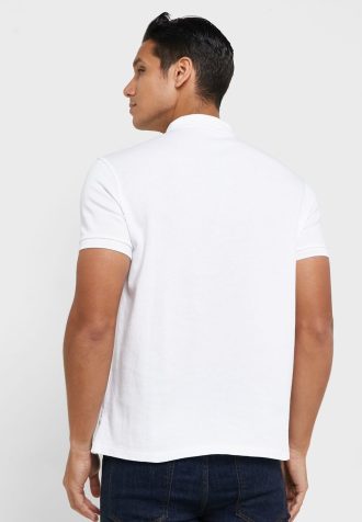 Bílé pánské základní polokošile Ralph Lauren