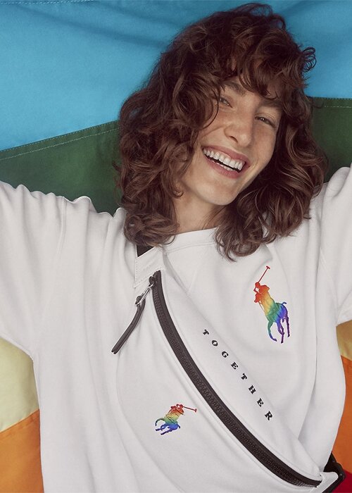 Bílá vícenásobná dámská plátěná kabelka Ralph Lauren Pride Bílá vícenásobná dámská plátěná kabelka Ralph Lauren Pride