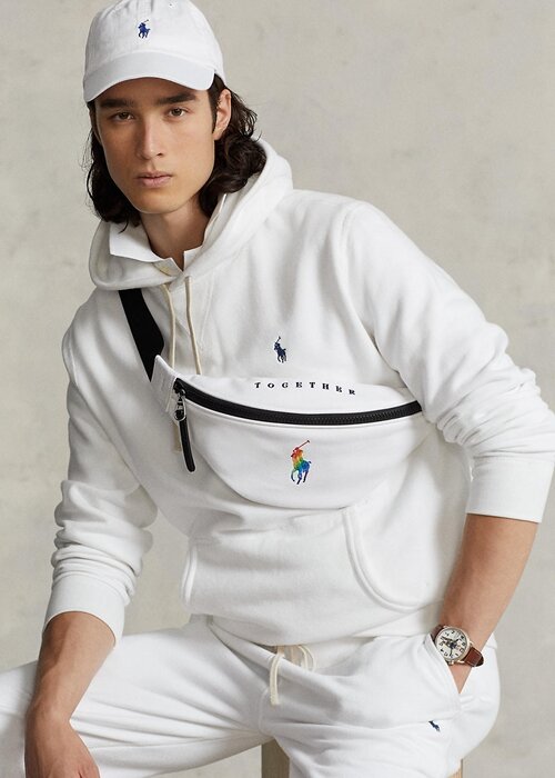 Bílá vícenásobná dámská plátěná kabelka Ralph Lauren Pride Bílá vícenásobná dámská plátěná kabelka Ralph Lauren Pride