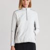 Bílo/šedé dámské hybridní mikiny Ralph Lauren na zip