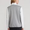 Bílo/šedé dámské hybridní mikiny Ralph Lauren na zip