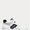 Bílo/šedé pánské tenisky Ralph Lauren Court Mid Pro