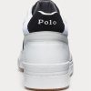Bílo/šedé pánské tenisky Ralph Lauren Court Mid Pro