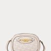 Blush/Světle růžové dámské kabelky Ralph Lauren Monogram Medium Crossbody Jordynn