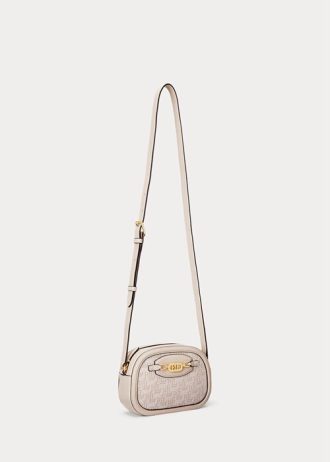 Blush/Světle růžové dámské kabelky Ralph Lauren Monogram Medium Crossbody Jordynn