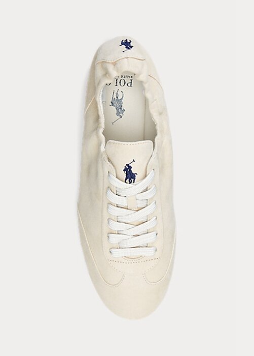 Béžové dámské Baleríny Ralph Lauren The Suede Pony Sneakers Béžové dámské Baleríny Ralph Lauren The Suede Pony Sneakers