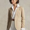 Béžové dámské keprové blejzry Ralph Lauren Stretch